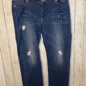 Rock & Republic women’s straight leg  Blue Jeans size 14
